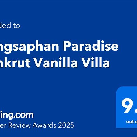 Bangsaphan Paradise Bankrut Vanilla Villa Exterior foto